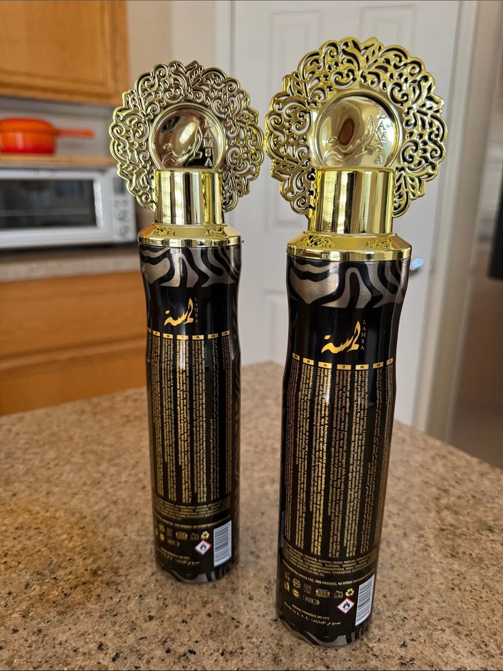 AREEJ COLLECTION Nimer Gold & Brown Air Freshener LOT OF TWO $100